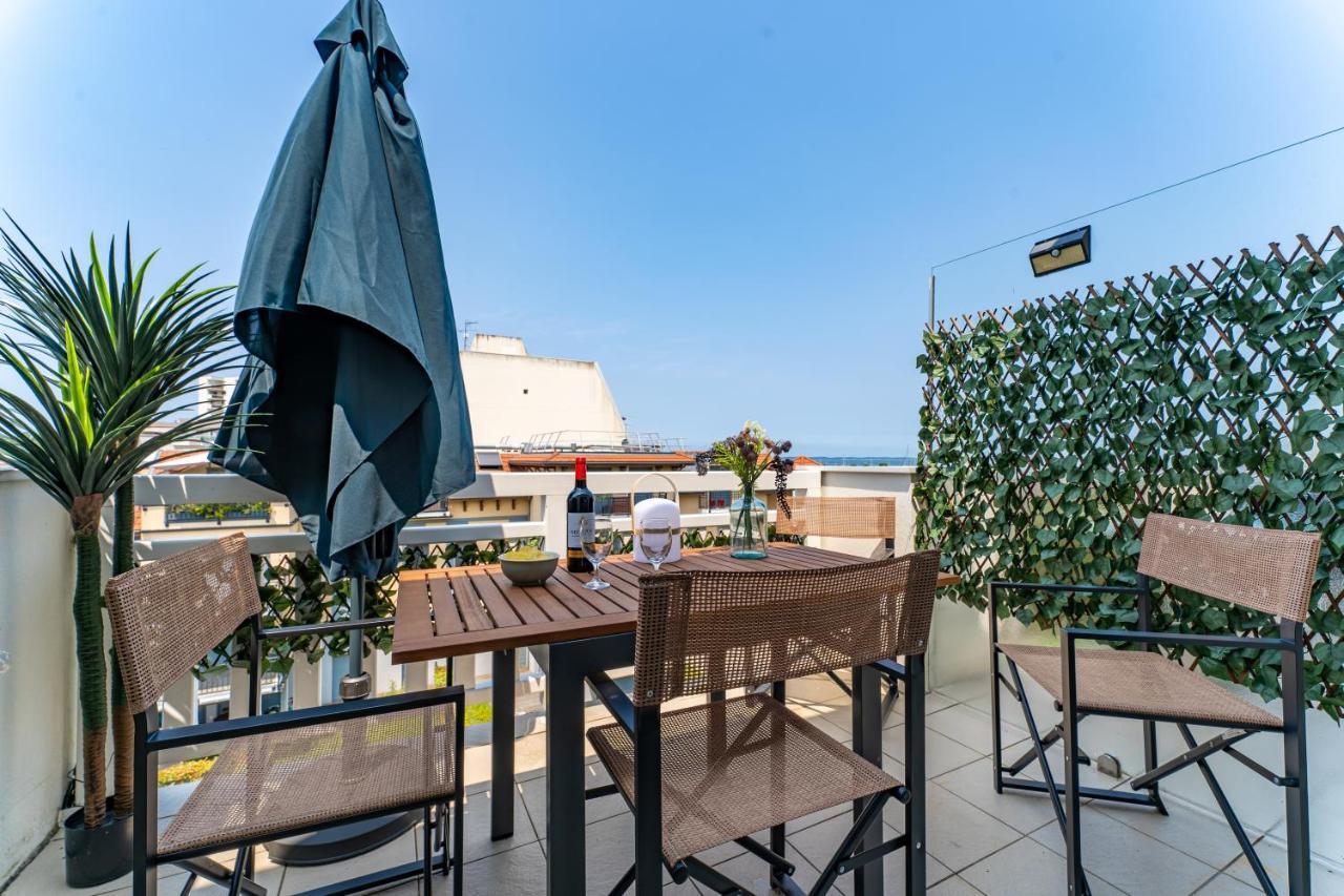 Piton Des Neiges - Nid Douillet Terrasse Vue Port Arcachon Exterior foto